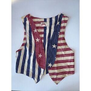BILLINGS x VINTAGE‎ 80s Patriotic American Flag vest